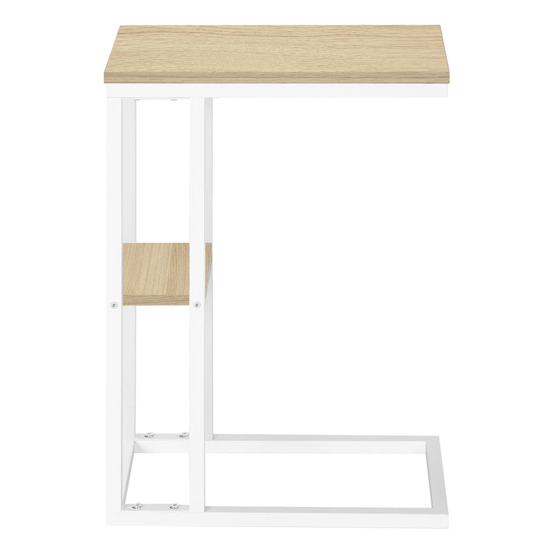 Accent Table, C - Shaped, Marble Look Contemporary & Modern Convenient Design - R&R Furniture Gallery (Fountain Valley, CA)