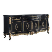 Betria - Console Cabinet - Gold & Black - R&R Furniture Gallery (Fountain Valley, CA)