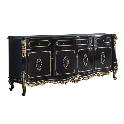 Betria - Console Cabinet - Gold & Black - R&R Furniture Gallery (Fountain Valley, CA)