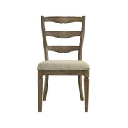 Parfield - Side Chair (Set of 2) - Fabric & Weathered Oak - R&R Furniture Gallery (Fountain Valley, CA)
