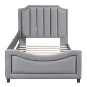 Upholstered Daybed With Classic Stripe Shaped Headboard - R&R Furniture Gallery (Fountain Valley, CA)