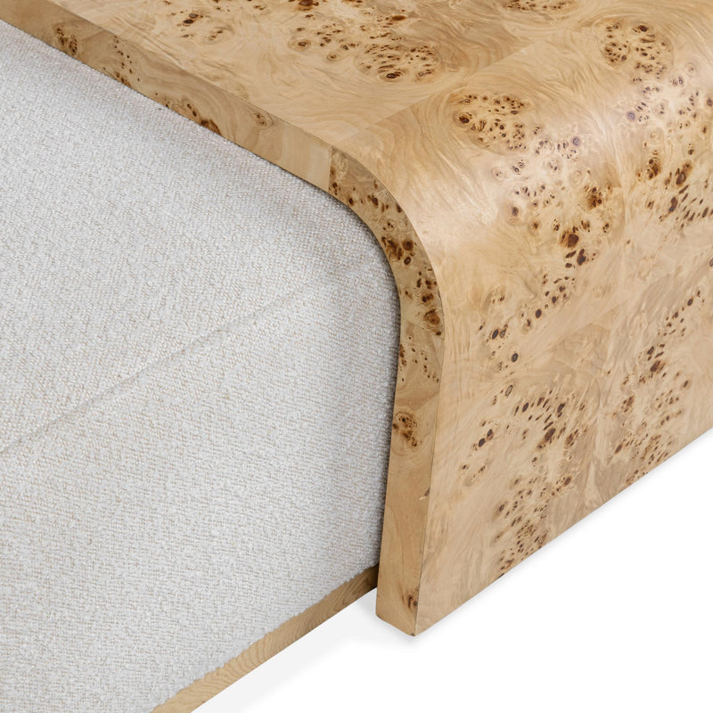 Kenan - Rectangle Ottoman Coffee Table - Creamy Ivory - R&R Furniture Gallery (Fountain Valley, CA)