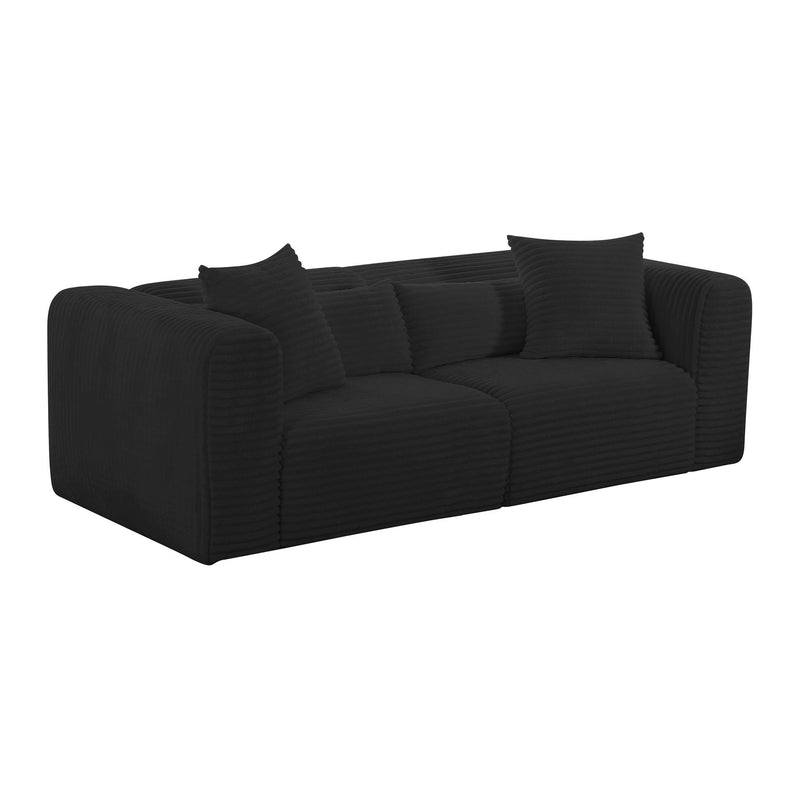 Tarra - Fluffy Oversized Corduroy Modular Loveseat - R&R Furniture Gallery (Fountain Valley, CA)