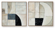 Bexlen - Wall Art Set (Set of 2) - Tan / Taupe / Black - R&R Furniture Gallery (Fountain Valley, CA)