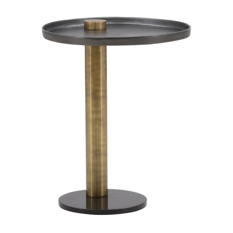 Yara - Side Table - Black And Gold