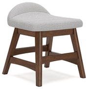 Lyncott - Home Office Desk Chair - Light Gray / Brown - R&R Furniture Gallery (Fountain Valley, CA)