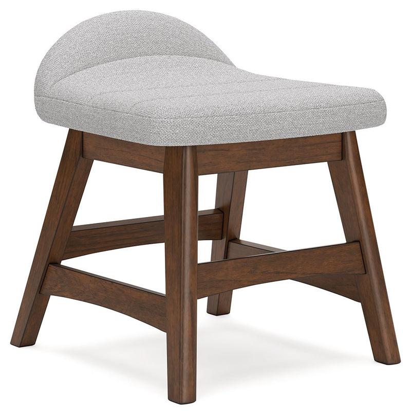 Lyncott - Home Office Desk Chair - Light Gray / Brown - R&R Furniture Gallery (Fountain Valley, CA)