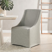 Warwick - Upholstered Rolling Dining Chair - R&R Furniture Gallery (Fountain Valley, CA)