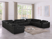 9762 - 12-Piece U Shaped Sectional Sofa With 4 Power Recliners - R&R Furniture Gallery (Fountain Valley, CA)