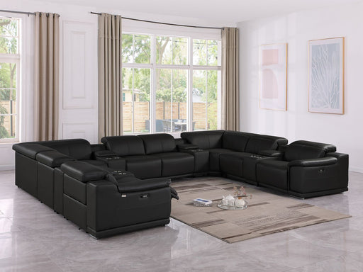 9762 - 12-Piece U Shaped Sectional Sofa With 4 Power Recliners - R&R Furniture Gallery (Fountain Valley, CA)