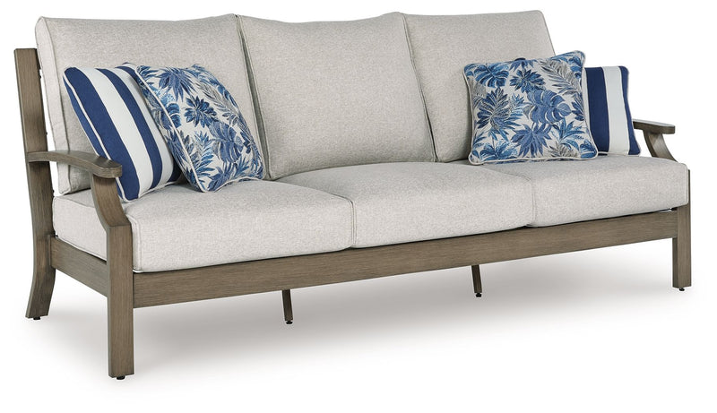 Rainier Ranch - Sofa With Cushion - Brown / Beige - R&R Furniture Gallery (Fountain Valley, CA)