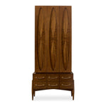 Tiger Eye - Tall Cabinet - Woodtone / Brass