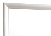 Modern design mirror by Glory Furniture featuring a sleek rectangular frame and clear reflective surface.