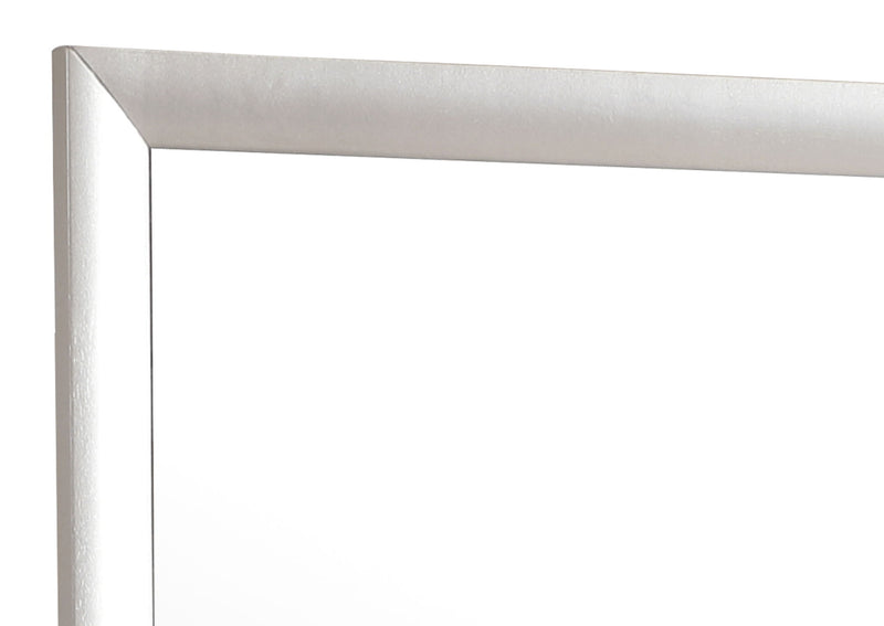 Modern design mirror by Glory Furniture featuring a sleek rectangular frame and clear reflective surface.