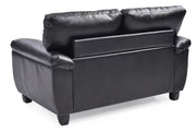Stylish Glory Furniture stationary loveseat with padded arms and comfortable upholstery, perfect for cozy living room seating.