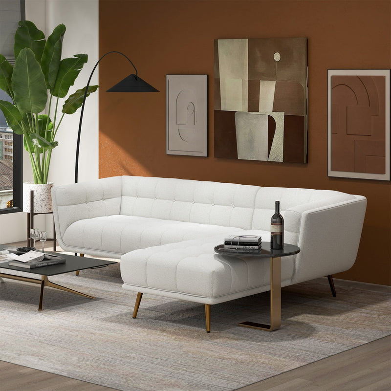 Addison - L Shape Sectional Sofa Tufted - R&R Furniture Gallery (Fountain Valley, CA)