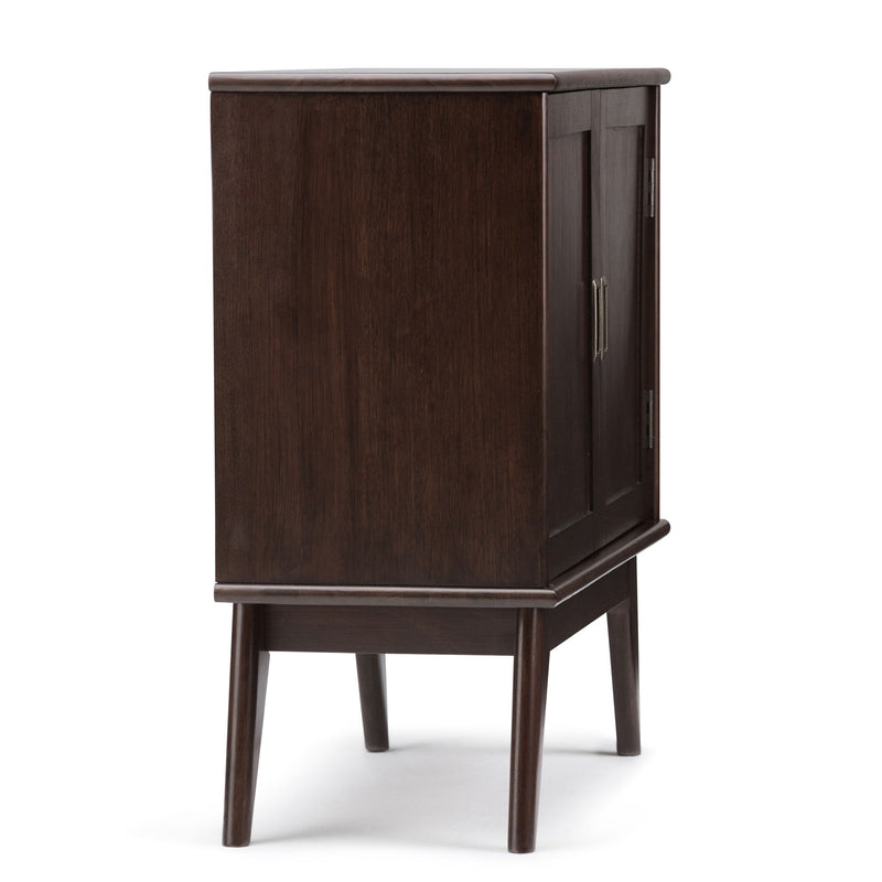 Draper - Low Storage Cabinet - Medium Auburn Brown - R&R Furniture Gallery (Fountain Valley, CA)