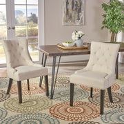 Cheney - Contemporary Dining Chair Tufted Upholstery (Set of 2) - R&R Furniture Gallery (Fountain Valley, CA)