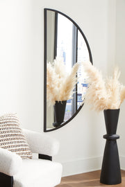 Denlow - Accent Mirror - Black - R&R Furniture Gallery (Fountain Valley, CA)