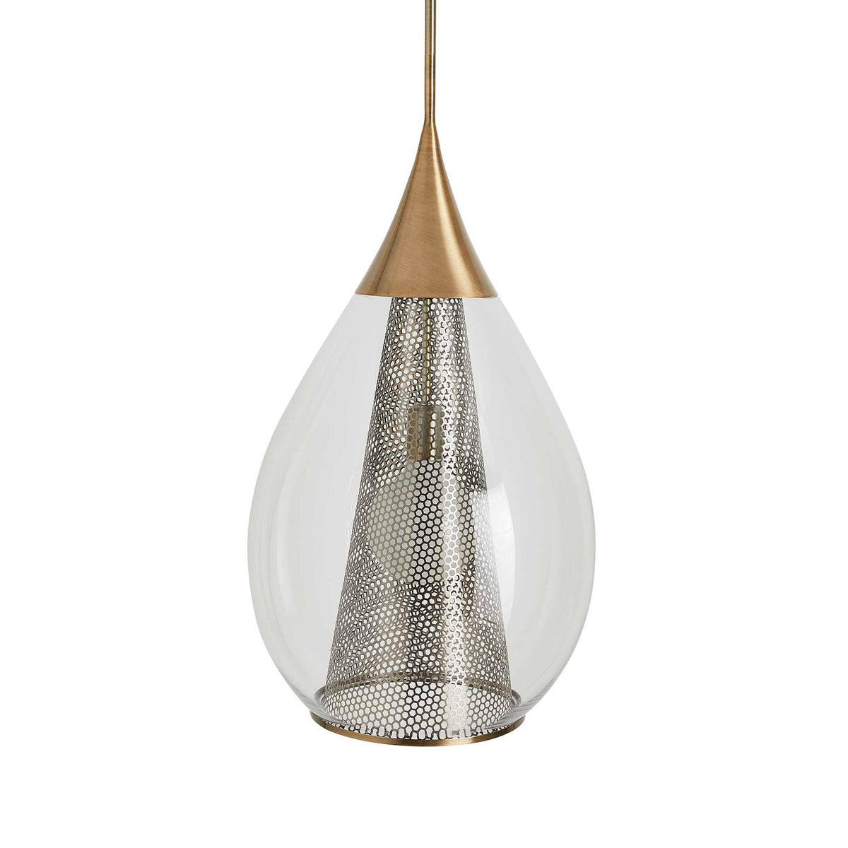 Big Drip - 1 Light Pendant - Brass