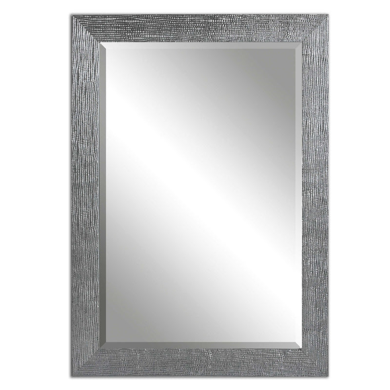 Silver Tarek wall mirror by Uttermost featuring a sleek, modern frame and reflective glass for stylish home decor.
