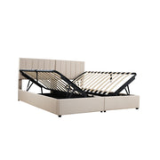 Upholstered Platform Bed With A Hydraulic Storage System - R&R Furniture Gallery (Fountain Valley, CA)