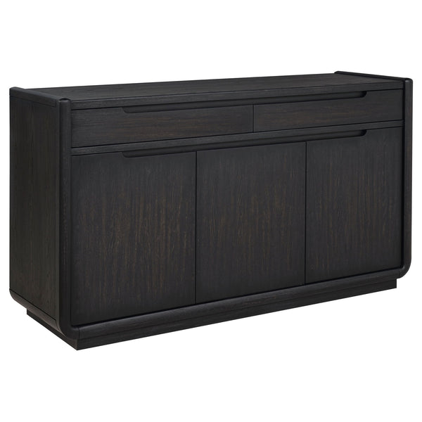 Bangor - 2 Drawer Dining Sideboard Server - Black