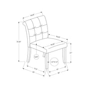 Modern Compact Design Upholstered Dining Chair (Set of 2) - R&R Furniture Gallery (Fountain Valley, CA)