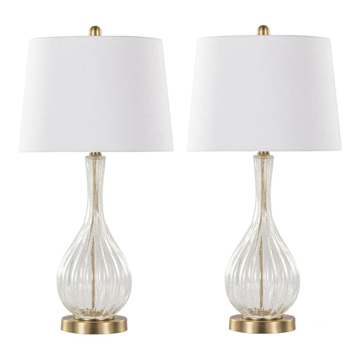 Pair of Lumi Source Jenny contemporary table lamps with sleek modern design and neutral-colored shades.