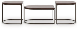 Vanmore - Occasional Table Set (Set of 3) - Dark Brown - R&R Furniture Gallery (Fountain Valley, CA)
