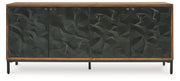 Dorannby - Accent Cabinet - Black / Brown - R&R Furniture Gallery (Fountain Valley, CA)