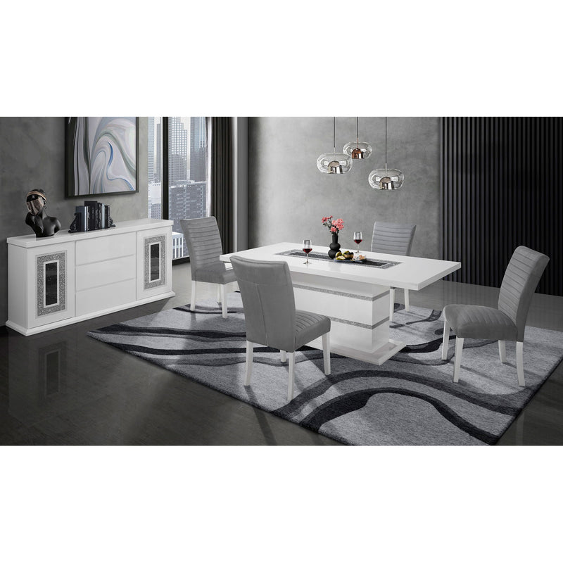 Ariya - Buffet With Clear Glass Inlay - R&R Furniture Gallery (Fountain Valley, CA)