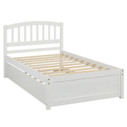 Platform Bed Wood Bed Frame With Trundle - R&R Furniture Gallery (Fountain Valley, CA)