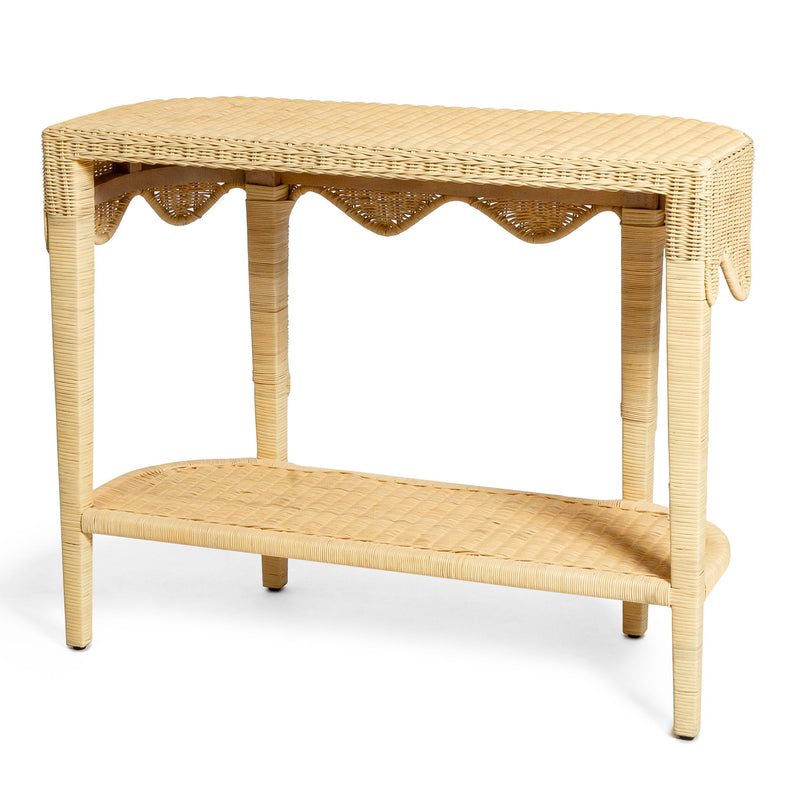 Sally - Rattan Console Table - Natural - R&R Furniture Gallery (Fountain Valley, CA)