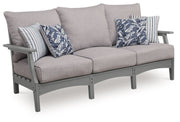 Cove Beach - Sofa With Cushion - Gray - R&R Furniture Gallery (Fountain Valley, CA)
