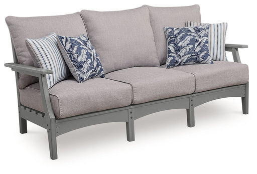 Cove Beach - Sofa With Cushion - Gray - R&R Furniture Gallery (Fountain Valley, CA)