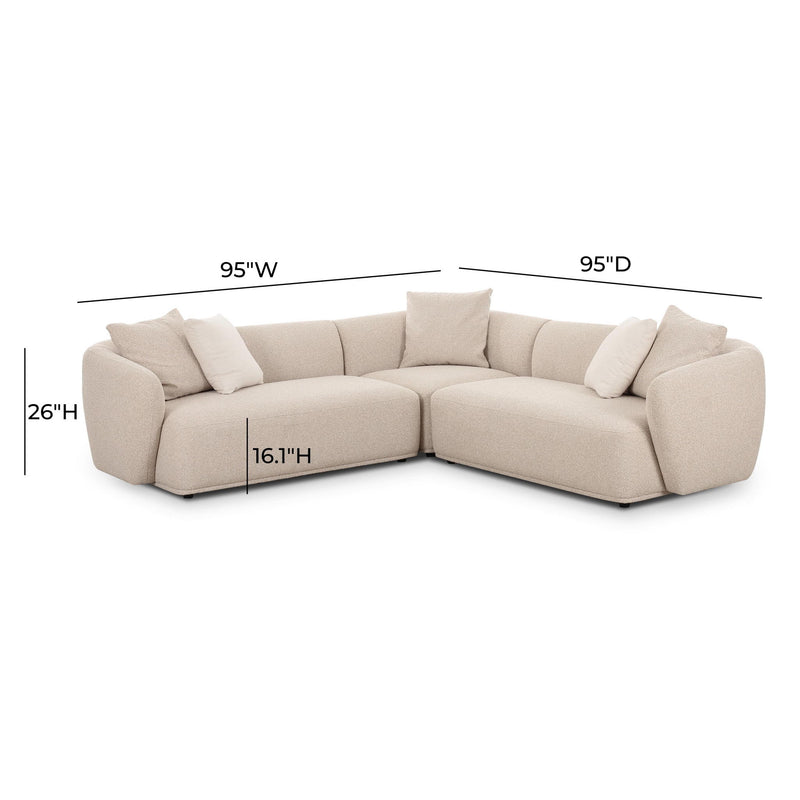 Sylvie - Chaise Sectional - R&R Furniture Gallery (Fountain Valley, CA)