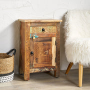 Carved Side Table - Natural - R&R Furniture Gallery (Fountain Valley, CA)