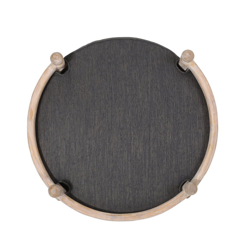 Round Pet Sofa, Wide Upholstered Pet Bed - Charcoal - R&R Furniture Gallery (Fountain Valley, CA)