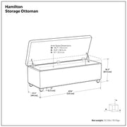 Hamilton - Upholstered Storage Ottoman - R&R Furniture Gallery (Fountain Valley, CA)