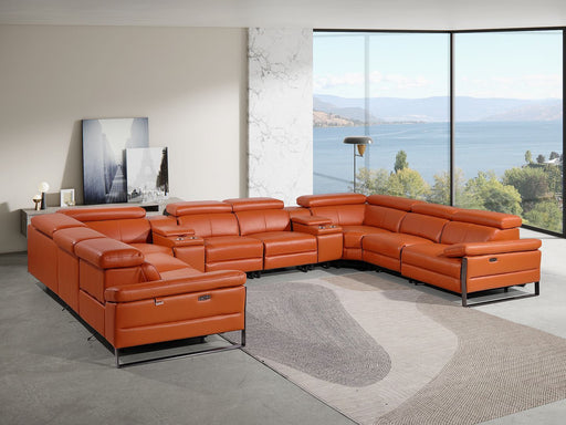1246 - 10-Piece U-Shaped Modular Power Reclining Sectional With 4 Power Recliners And Power Headrests - R&R Furniture Gallery (Fountain Valley, CA)