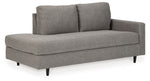 Lyman - RAF Corner Chaise - Graphite - R&R Furniture Gallery (Fountain Valley, CA)