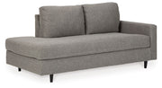 Lyman - RAF Corner Chaise - Graphite - R&R Furniture Gallery (Fountain Valley, CA)