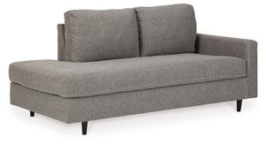 Lyman - RAF Corner Chaise - Graphite - R&R Furniture Gallery (Fountain Valley, CA)