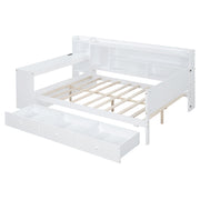 Daybed With 3 Drawers USB Ports And Desk - R&R Furniture Gallery (Fountain Valley, CA)