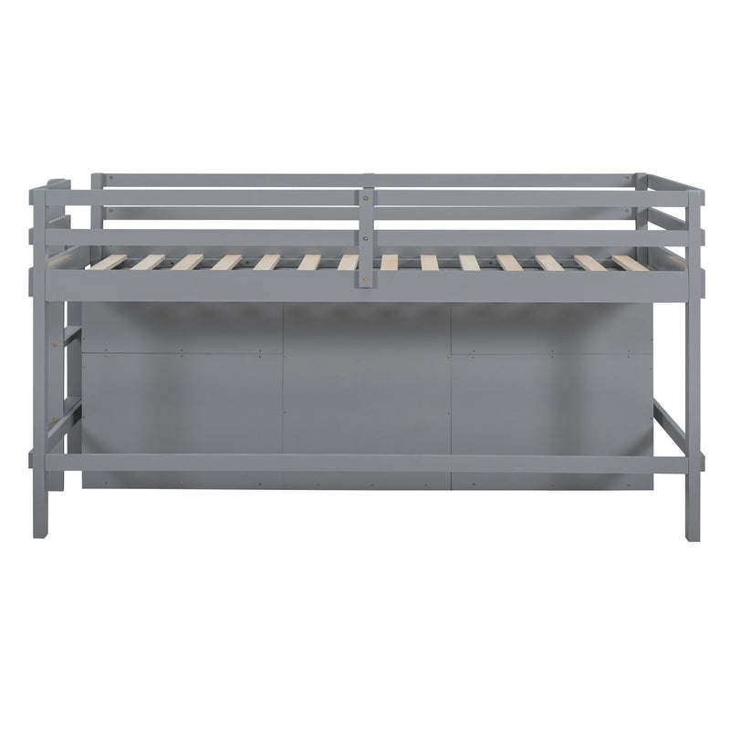 Loft Bed With 4 Drawers, Underneath Cabinet And Shelves - R&R Furniture Gallery (Fountain Valley, CA)