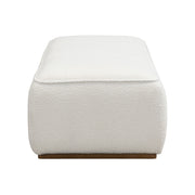 Grainy Footstool For Home - Beige - R&R Furniture Gallery (Fountain Valley, CA)