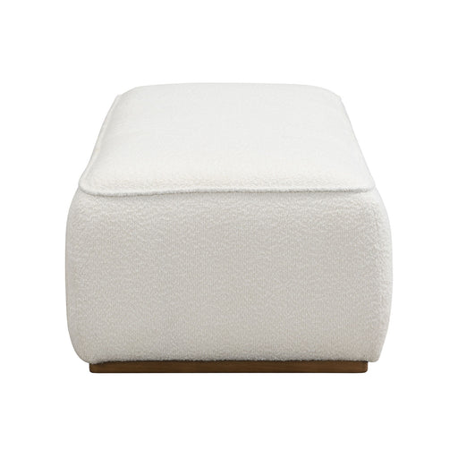 Grainy Footstool For Home - Beige - R&R Furniture Gallery (Fountain Valley, CA)