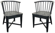 Americana Modern Dining - Dining Barrel Chair (Set of 2) - Black - R&R Furniture Gallery (Fountain Valley, CA)