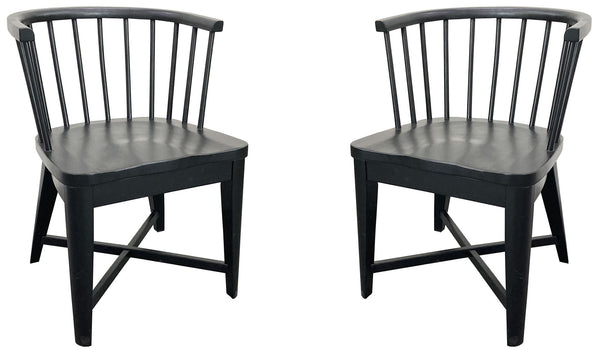 Americana Modern Dining - Dining Barrel Chair (Set of 2) - Black